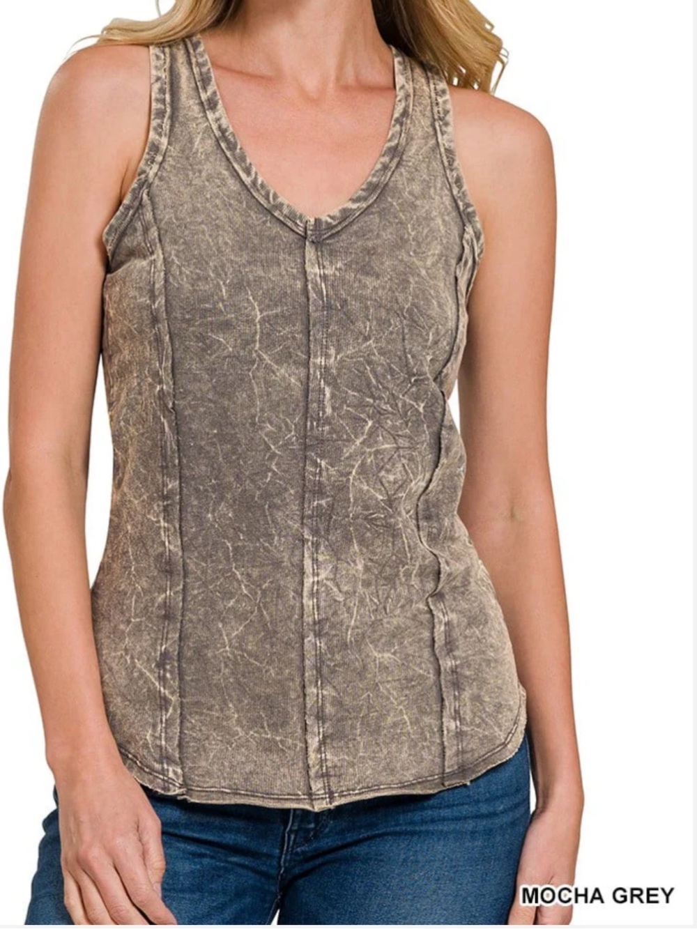🆕 Zenana Acid Wash Tank Top